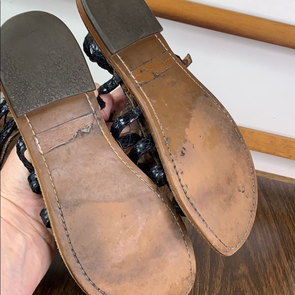 Sam Edelman Black Gladiator Sandals - Picture 3 of 5